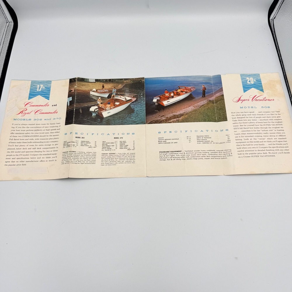 Vintage 1960 Cruisers Inc Boat Catalog Brochure Oconto Wisconsin 1960s Marine - Picture 5 of 8